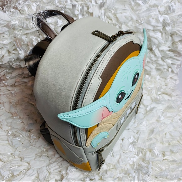 Loungefly Mandalorian Baby Yoda Backpack+Wallet main image 7